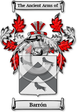 Barrón Family Crest Download (jpg) Legacy Series - 150 DPI