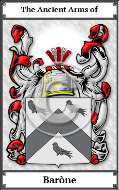 Baròne Family Crest Download (JPG)  Book Plated - 150 DPI
