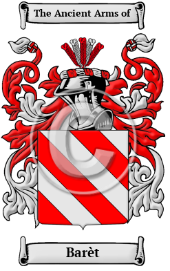 Barèt Family Crest/Coat of Arms