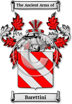 Barettini Family Crest Download (jpg) Legacy Series - 150 DPI