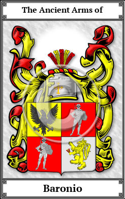 Baronio Family Crest Download (JPG) Book Plated - 600 DPI