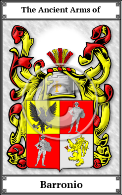 Barronio Family Crest Download (JPG) Book Plated - 600 DPI