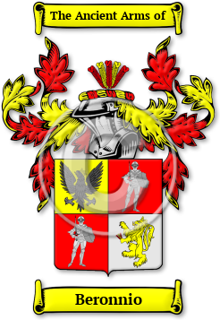 Beronnio Family Crest Download (jpg) Legacy Series - 150 DPI