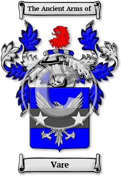 Vare Family Crest Download (jpg) Legacy Series - 150 DPI