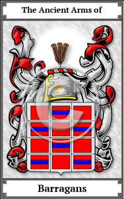 Barragans Family Crest Download (JPG) Book Plated - 600 DPI
