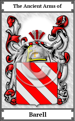 Barell Family Crest Download (JPG)  Book Plated - 150 DPI