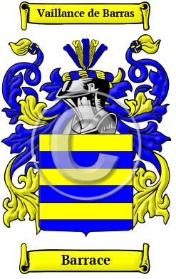 Barrace Family Crest/Coat of Arms