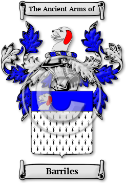 Barriles Family Crest Download (jpg) Legacy Series - 150 DPI