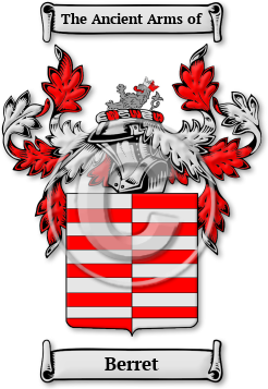 Berret Family Crest Download (JPG) Legacy Series - 600 DPI