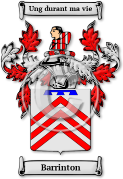 Barrinton Family Crest Download (jpg) Legacy Series - 150 DPI