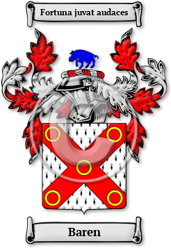 Baren Family Crest Download (jpg) Legacy Series - 150 DPI