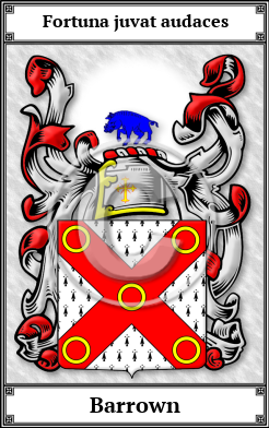 Barrown Family Crest Download (JPG)  Book Plated - 150 DPI