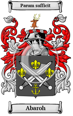 Abaroh Family Crest/Coat of Arms