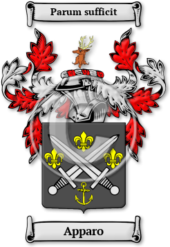 Apparo Family Crest Download (jpg) Legacy Series - 150 DPI