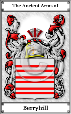 Berryhill Family Crest Download (JPG) Book Plated - 600 DPI