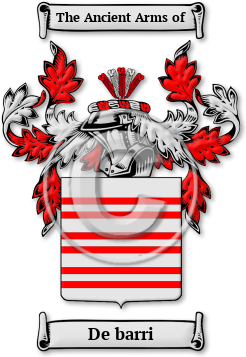 De barri Family Crest Download (jpg) Legacy Series - 150 DPI
