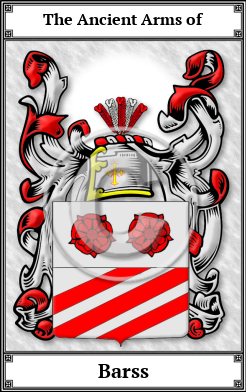 Barss Family Crest Download (JPG) Book Plated - 600 DPI