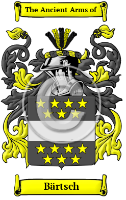 Bärtsch Family Crest/Coat of Arms