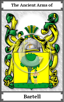 Bartell Family Crest Download (JPG) Book Plated - 600 DPI