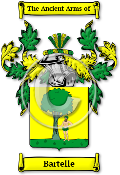 Bartelle Family Crest Download (jpg) Legacy Series - 150 DPI