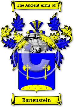 Bartenstein Family Crest Download (jpg) Legacy Series - 150 DPI