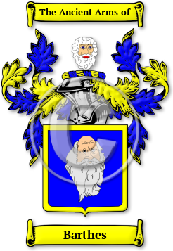 Barthes Family Crest Download (jpg) Legacy Series - 150 DPI