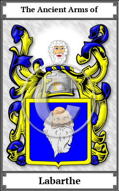 Labarthe Family Crest Download (JPG)  Book Plated - 150 DPI