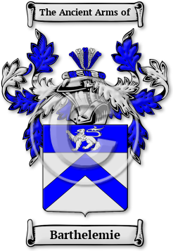 Barthelemie Family Crest Download (jpg) Legacy Series - 150 DPI