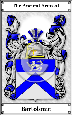 Bartolome Family Crest Download (JPG)  Book Plated - 150 DPI