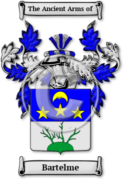 Bartelme Family Crest Download (jpg) Legacy Series - 150 DPI