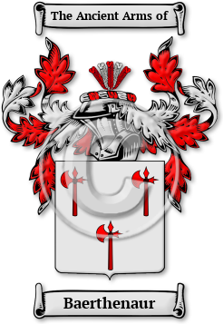 Baerthenaur Family Crest Download (jpg) Legacy Series - 150 DPI
