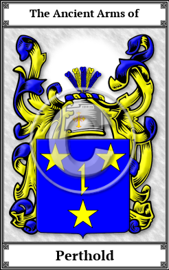 Perthold Family Crest Download (JPG)  Book Plated - 150 DPI