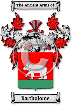 Bartholome Family Crest Download (jpg) Legacy Series - 150 DPI