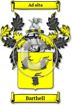 Barthell Family Crest Download (jpg) Legacy Series - 150 DPI