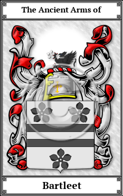 Bartleet Family Crest Download (JPG)  Book Plated - 150 DPI