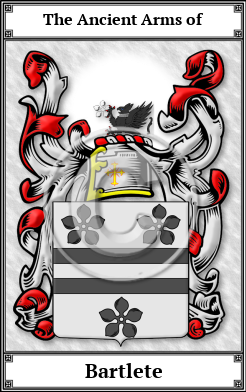 Bartlete Family Crest Download (JPG)  Book Plated - 150 DPI