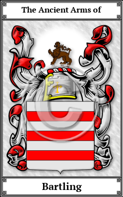 Bartling Family Crest Download (JPG) Book Plated - 600 DPI