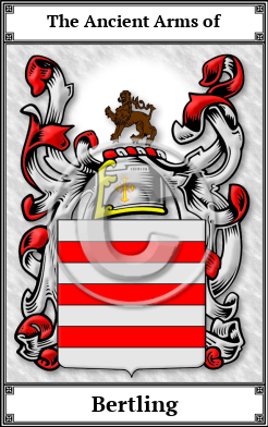Bertling Family Crest Download (JPG)  Book Plated - 150 DPI