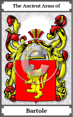 Bartole Family Crest Download (JPG)  Book Plated - 150 DPI
