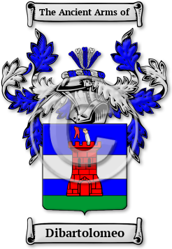 Dibartolomeo Family Crest Download (jpg) Legacy Series - 150 DPI