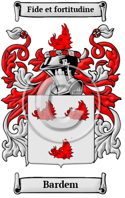 Bardem Family Crest/Coat of Arms