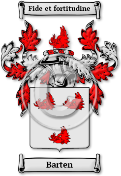Barten Family Crest Download (jpg) Legacy Series - 150 DPI