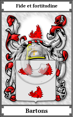 Bartons Family Crest Download (JPG)  Book Plated - 150 DPI