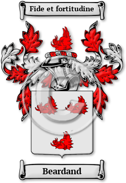 Beardand Family Crest Download (jpg) Legacy Series - 150 DPI