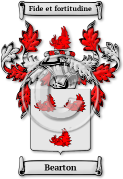 Bearton Family Crest Download (jpg) Legacy Series - 150 DPI