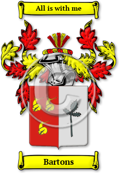 Bartons Family Crest Download (jpg) Legacy Series - 150 DPI
