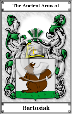 Bartosiak Family Crest Download (JPG)  Book Plated - 150 DPI