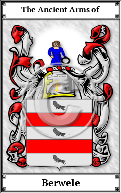 Berwele Family Crest Download (JPG) Book Plated - 600 DPI
