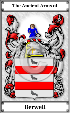 Berwell Family Crest Download (JPG)  Book Plated - 150 DPI