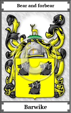 Barwike Family Crest Download (JPG) Book Plated - 600 DPI